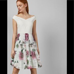 Ted Baker Licious Magnificent Bardot Dress Sz3 NWT